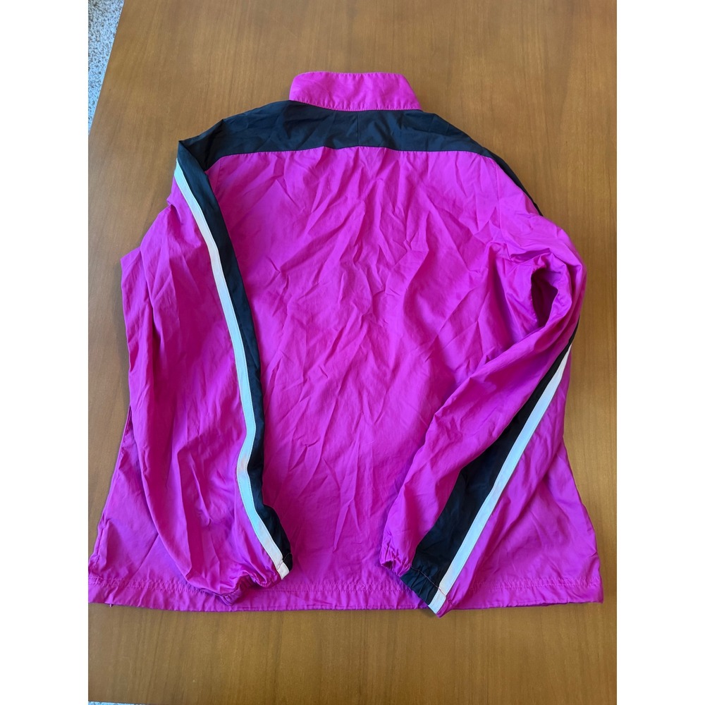 Nike Athletic Dept Half Zip Pullover Jacket Black White Pink Running Track - Picture 2 of 4